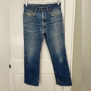 Vintage 80's men's LEVI'S denim‎ BLUE jeans STONEWASHED 33x29 made in USA Cotton